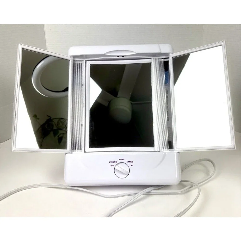 Conair Lighted Magnified Makeup Mirror Vanity 4 Settings TM7LX Tested EUC